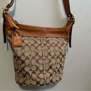 Vintage 2007 Coach Bleecker Signature Bucket Bag 11437 🤎